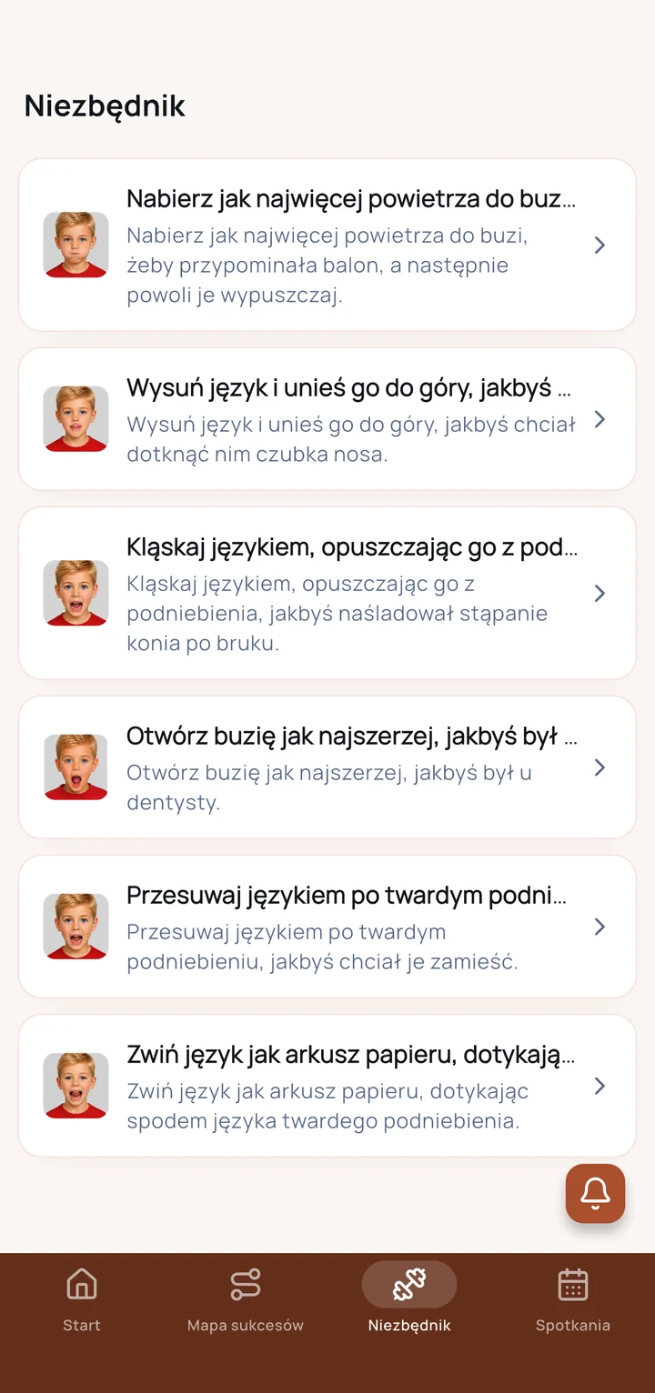 Niezbędnik w aplikacji uczestnika zajęć